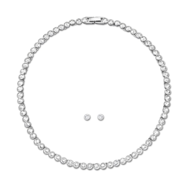 5007747 Swarovski Tennis Set necklace with earring