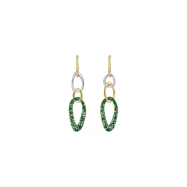 Swarovski The Elements earrings, green, Metallmix Swarovski The Elements earrings, green, Metallmix - 5569183