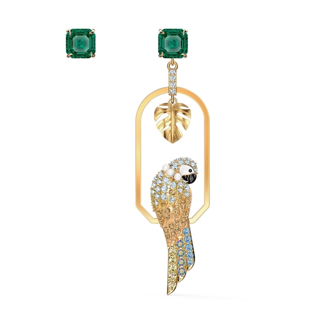 Swarovski Tropical Parrot Ohrringe, mehrfarbig, vergoldet - 5519255