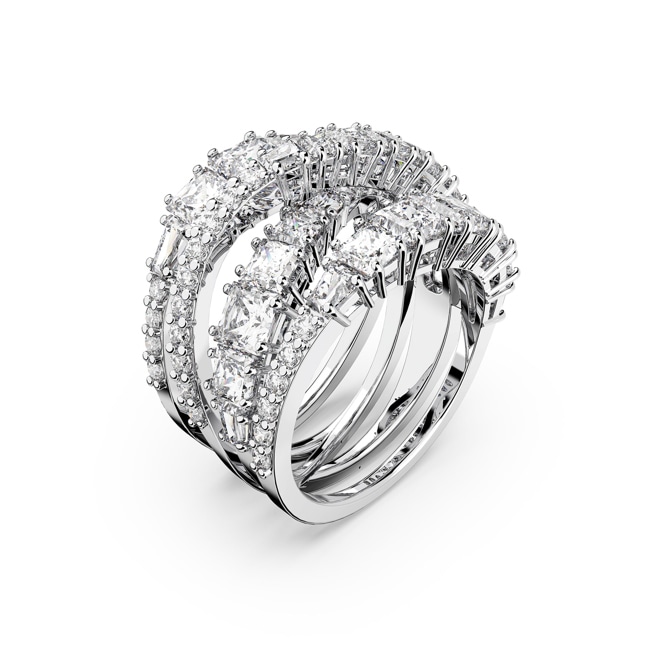 Swarovski Bague Twist Wrap, blanc, métal rhodié Swarovski Bague Twist Wrap, blanc, métal rhodié - M5580952