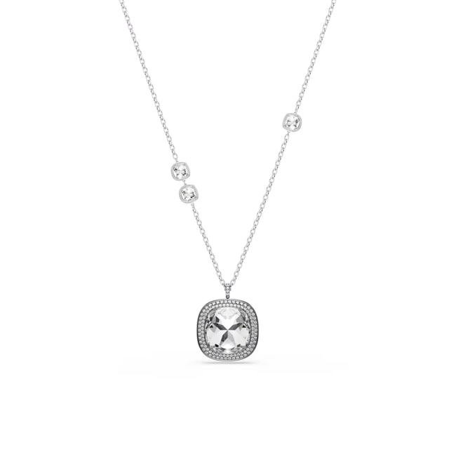Swarovski Una Angelic Collier / Brosche Kissen Weiss rutheniert - 5751324