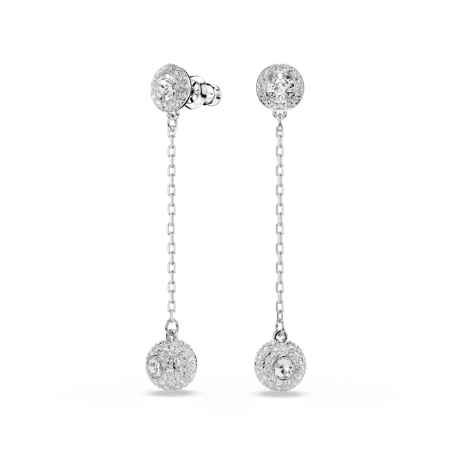 Swarovski Una Angelic Drop-Ohrhänger Weiss rhodiniert - 5732273