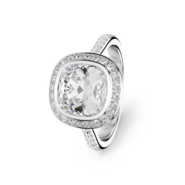 Swarovski Una Angelic Halo Ring Kissenschliff rhodiniert - M5758473