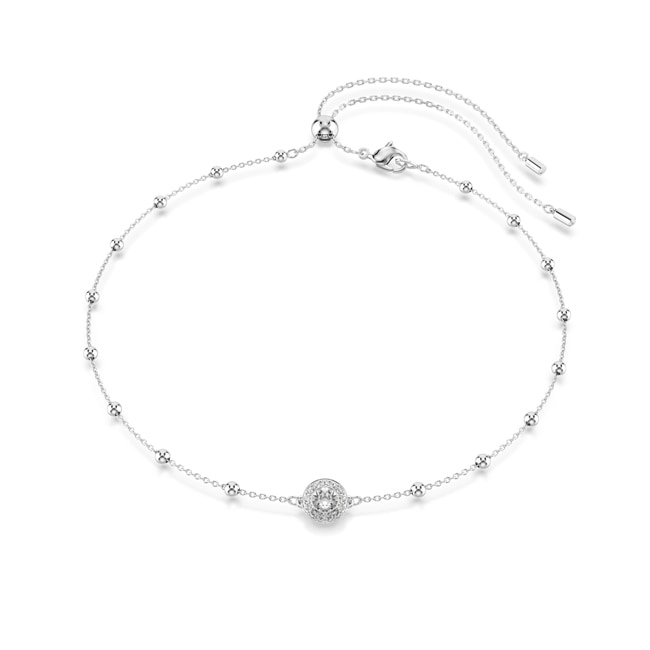 Swarovski Una Angelic Halskette Rund Weiss rhodiniert - 5733116
