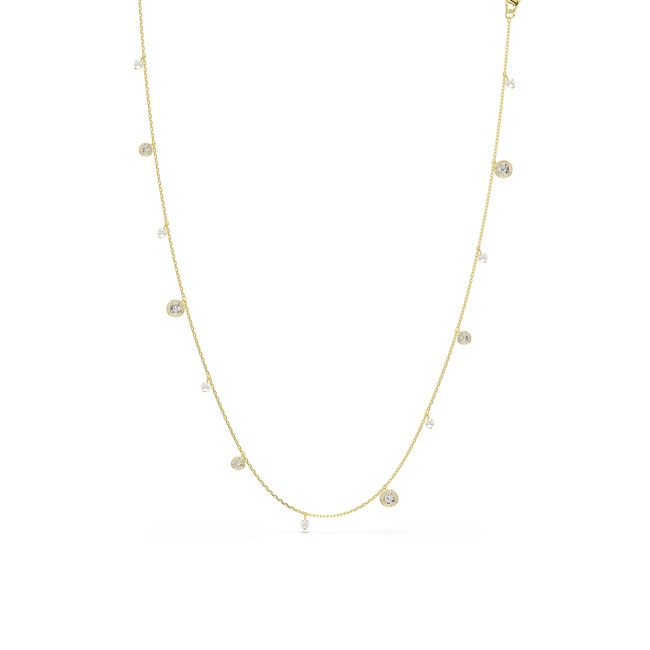 Swarovski Una Angelic Strandage Round White gold-plated - 5742380