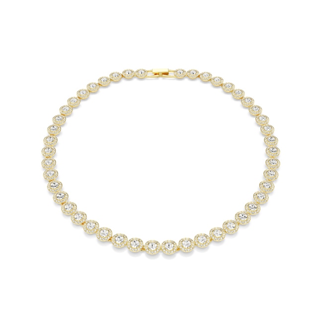 Swarovski Una Angelic Tennis Halskette Rund Weiss vergoldet - 5720505