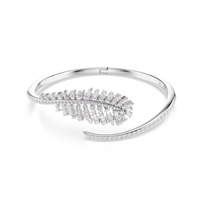 Swarovski Vienna Bangle Feather White Rhodium plated - M5754274