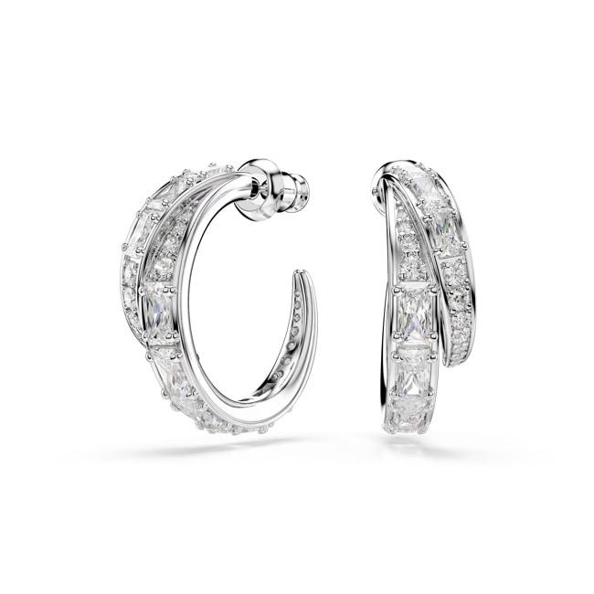 Swarovski Vienna Kreolen Weiss rhodiniert - 5749069