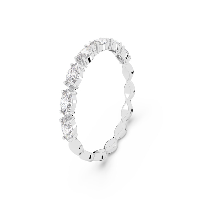 Swarovski Vittore Marquise ring, white, rhodium plated - M5366577