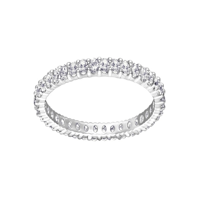 Swarovski Bague Mémoire Vittore, blanc, métal rhodié - M5028227