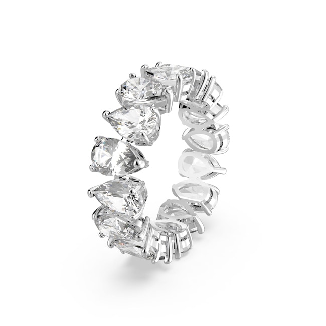 Swarovski Matrix Vittore Pear Ring, weiss, rhodiniert - M5563966