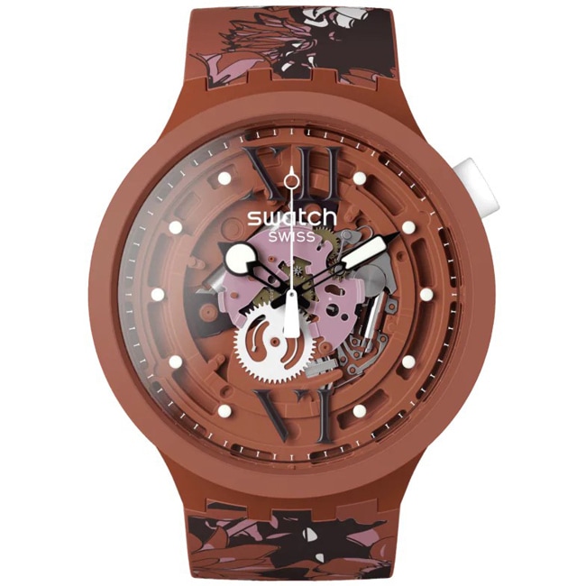 Swatch Big Bold Biosourced Camoflower Cotton - SB05C100