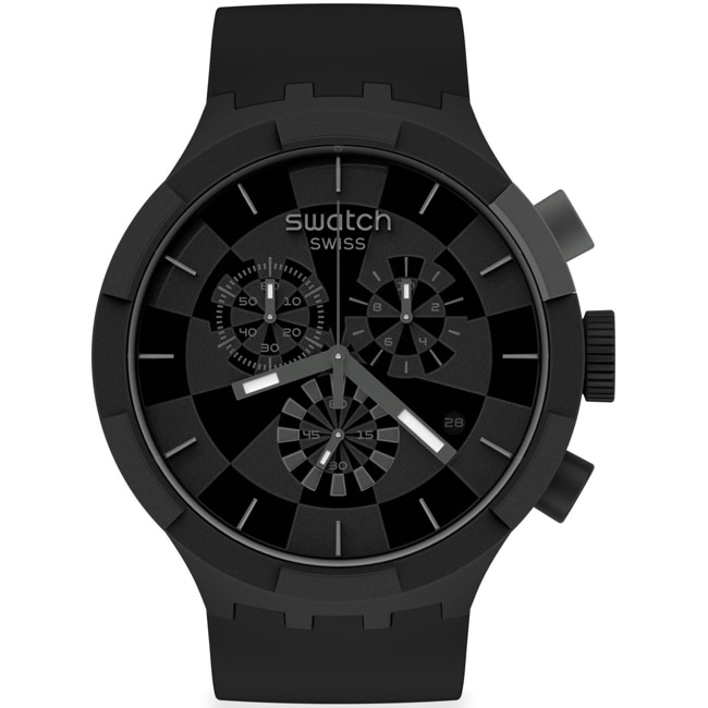 Swatch Big Bold Chrono Checkpoint Pirate Black - SB02B400