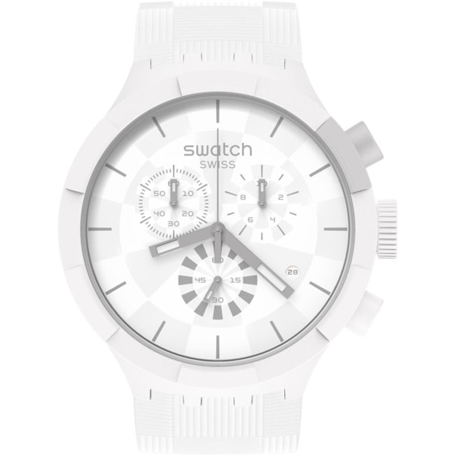 Swatch Big Bold Chrono Chequered White - SB02W400