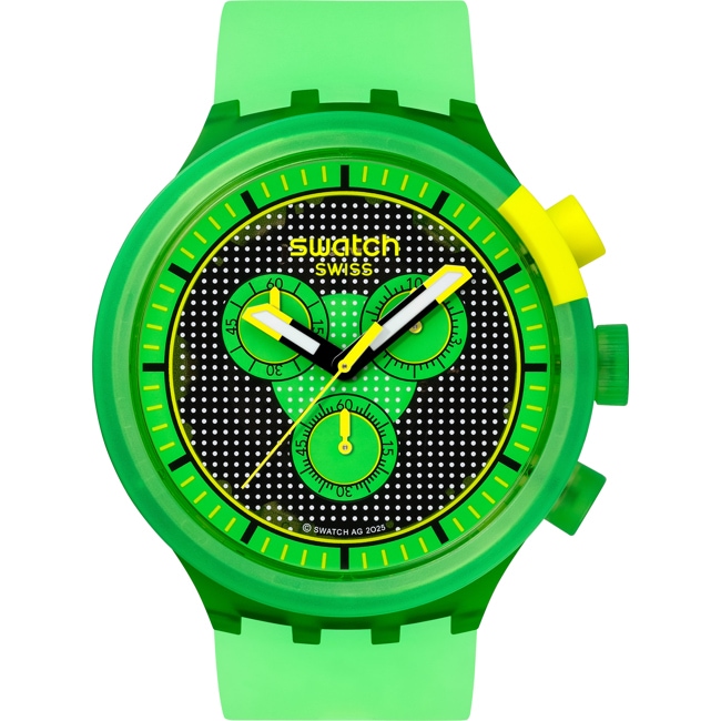 Swatch Big Bold Chrono Glowingly Green - SB02G100