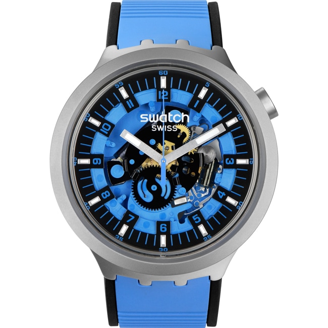 Swatch Big Bold Irony Lacquered Azure Blue Daze - SB07S106