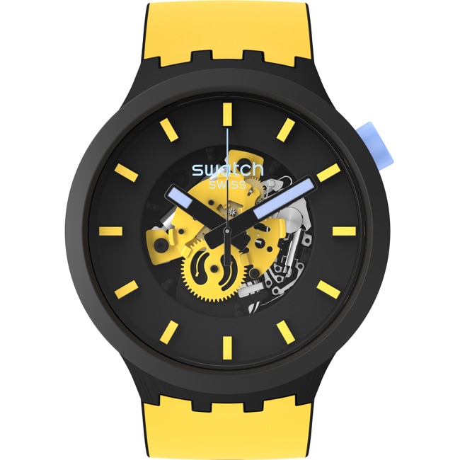 Swatch Big Bold Bioceramic Mustard Skies - SB03B109