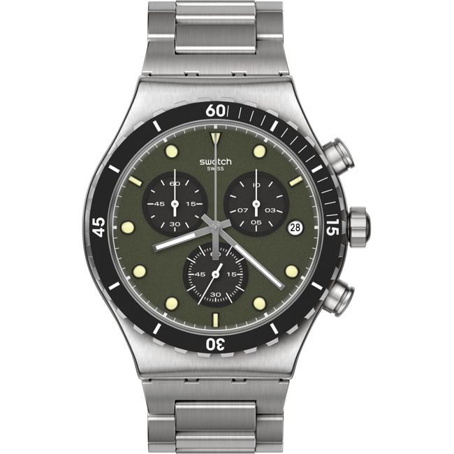 Swatch Irony Chrono Back in Khaki - YVS488G
