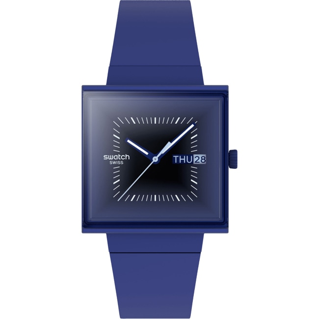 Swatch Original Bioceramic Squarely Blacklight - SO34N700