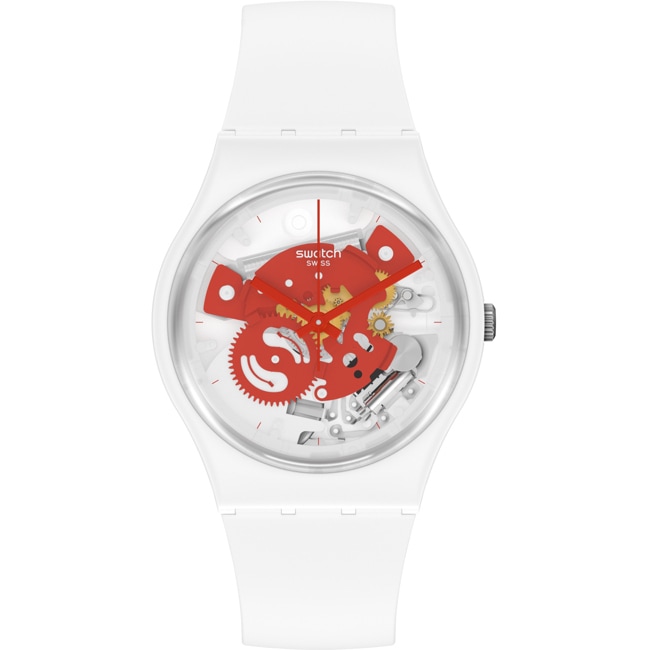 Swatch Original 34 Biosourced Time To Red Small - SO31W104