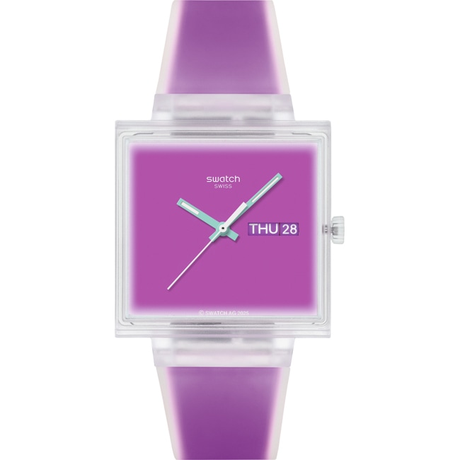 Swatch Original Biosourced What if See Thru Magenta? - SO38K705