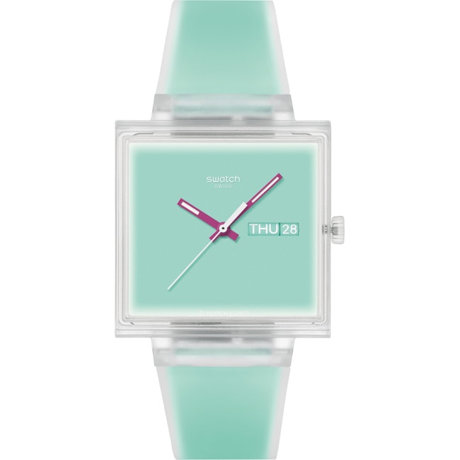 Swatch Original Biosourced What if See Thru Mint? - SO38K702