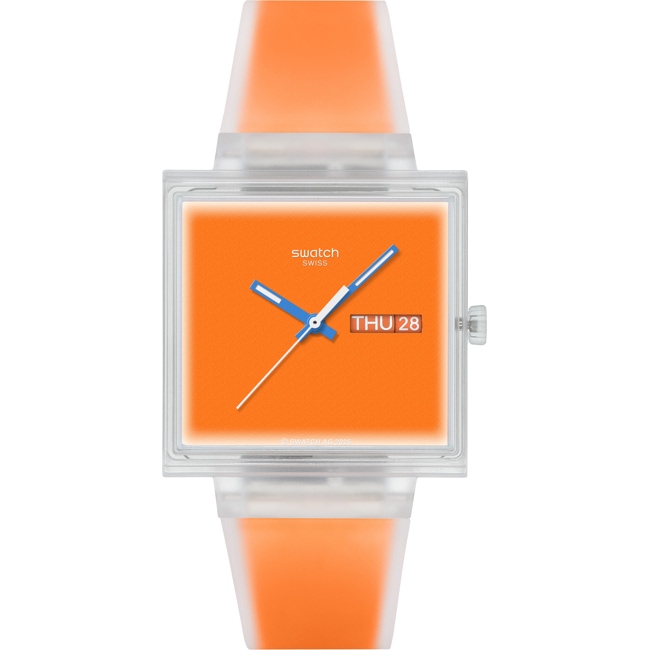 Swatch Original Biosourced What if See Thru Orange? - SO38K704