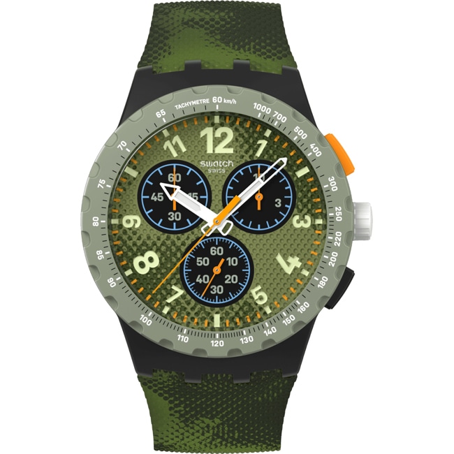 Swatch Original Chrono Midday Camo Pay! - SUSB109-6000