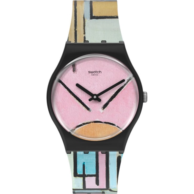 Swatch Original Composition In Oval With Color Planes 1 By