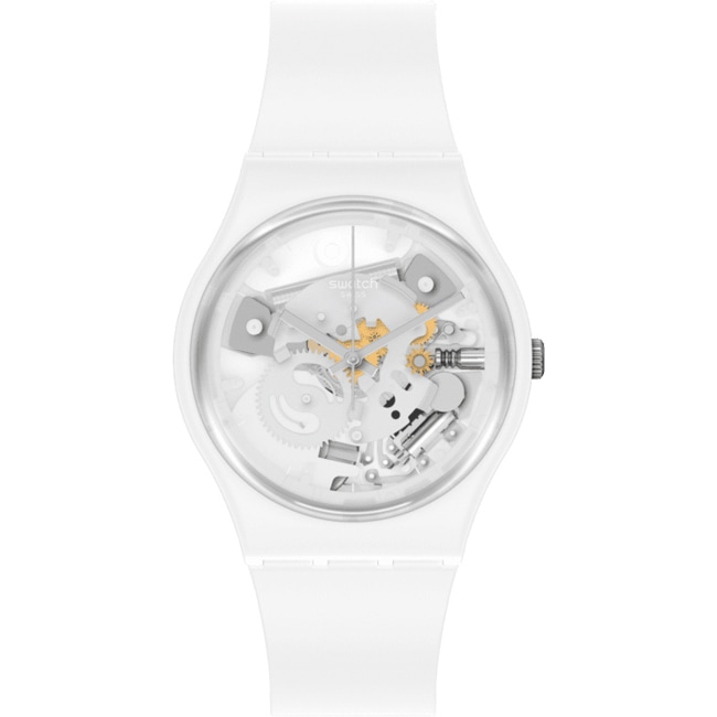 Swatch Original 41 Biosourced Spot Time White - SO31W102
