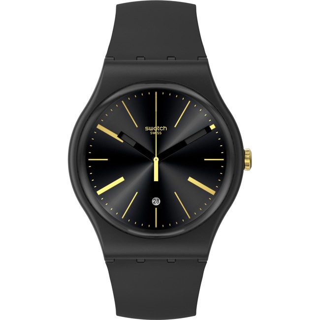 Swatch Original 41 Date A Dash Of Yellow - SO29B403