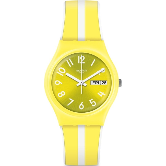 Swatch Original 34 Lemoncello Day Date - GJ702