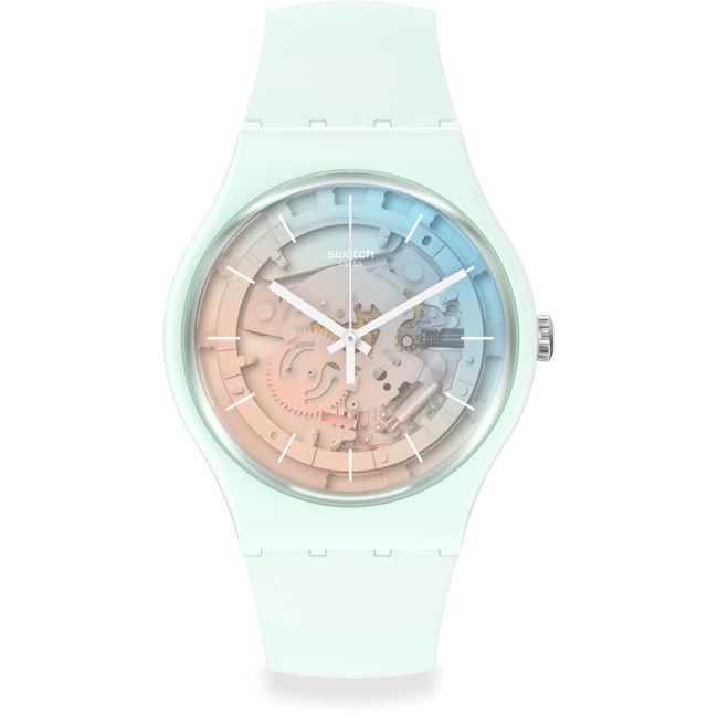Swatch Original 41 Bioceramic Lacquered Fleetingly Iceblue - SO32S101