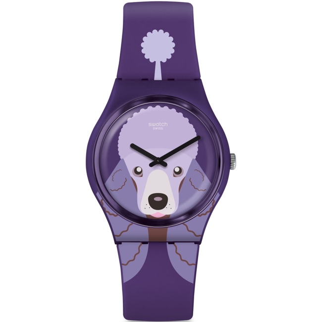 Swatch Original 34 Purple Poodle - GV133