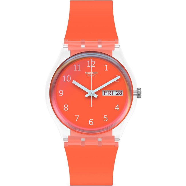Swatch Original 34 Red Away Day Date - GE722