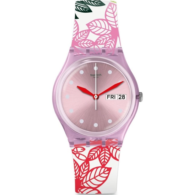 Swatch Original 34 Summer Leaves Day Date - GP702