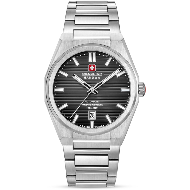 Swiss Military Hanowa Avalanche Automatique Date Argenté / Gris foncé - SMWGL0006903