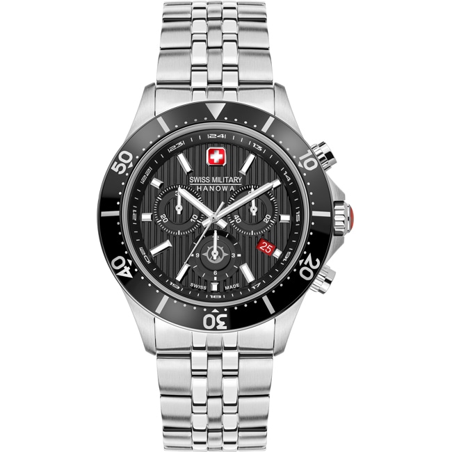 Swiss Military Hanowa Flagship X Chrono Silbrig / Schwarz - SMWGI2100701
