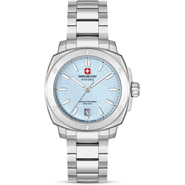 Swiss Military Hanowa Sirius Date Argenté / Bleu - SMWGH0006502