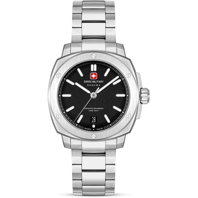 Swiss Military Hanowa Sirius Date Argenté / Noir - SMWGH0006501