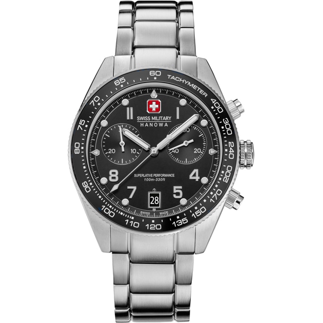 Swiss Military Hanowa Spitfire Chronograph Silvery / Black - SMWGI0007701