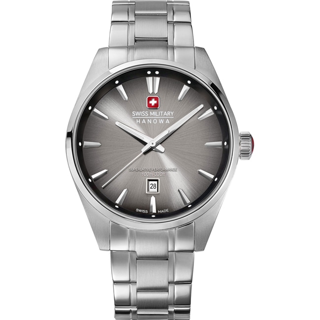Swiss Military Hanowa Date Thunder Silvery / Grey - SMWGH0007901