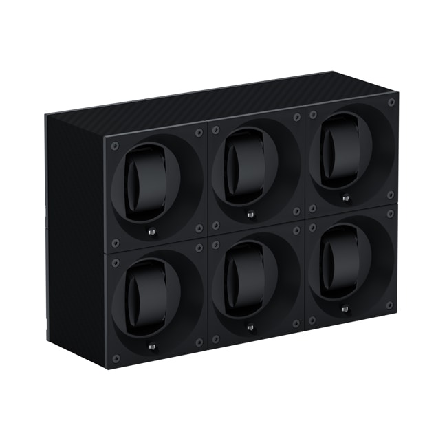 SwissKubik Masterbox Carbon - 6 Uhren - SK06.CF001