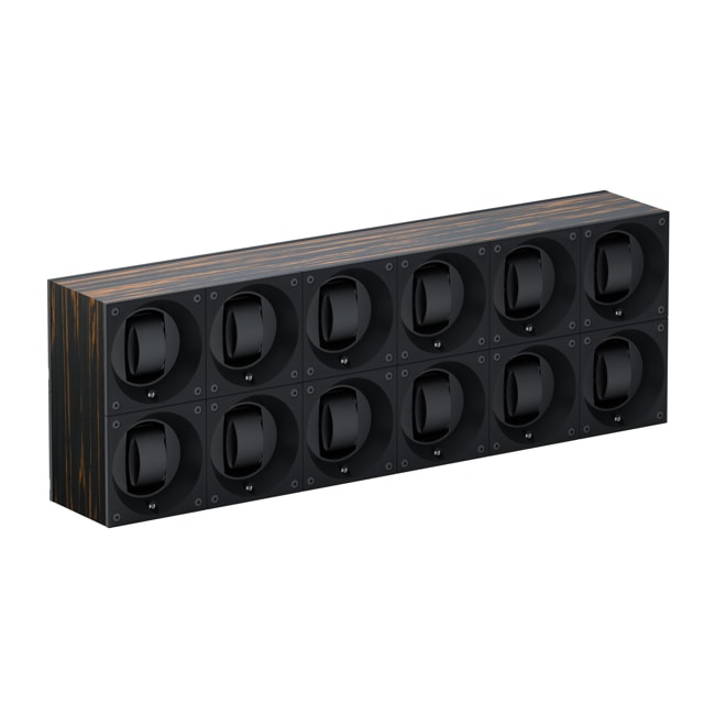 SwissKubik Masterbox Palmenholz - 12 Uhren - SK12.BP001