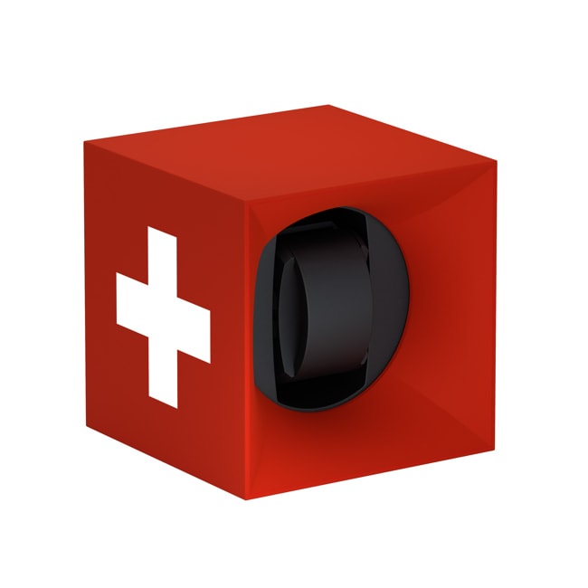 SwissKubik Startbox Soft Touch Rouge Croix - 1 montre - SK01.STB004.SWISS
