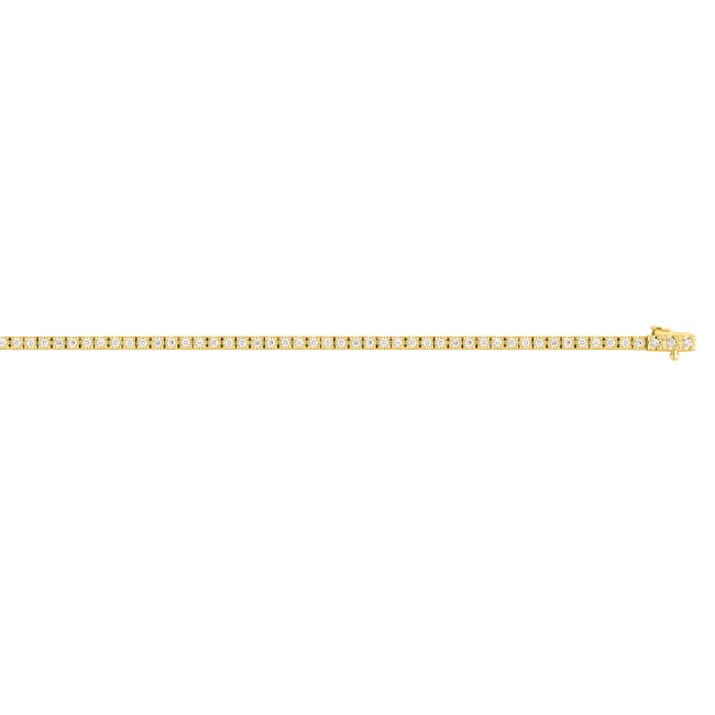 Bracelet rivière or jaune 375/9 ct avec diamants de laboratoire 0.82 ct - 9KLGD086Y