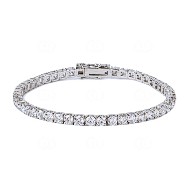 Tennisarmband 750/18 K Weissgold mit Diamanten 8.0 ct H/si - AR-69167-8-WG