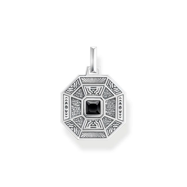 Thomas Sabo pendant Talisman with blackened Onyx silver - PE950-507-11