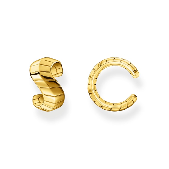 Thomas Sabo Apple & Snake Einzel Ohrklemme Schlangenhaut gold - EC0015-413-39