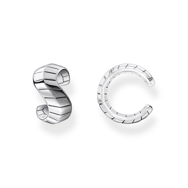 Thomas Sabo Apple & Snake Einzel Ohrklemme Schlangenhaut silber - EC0015-637-21